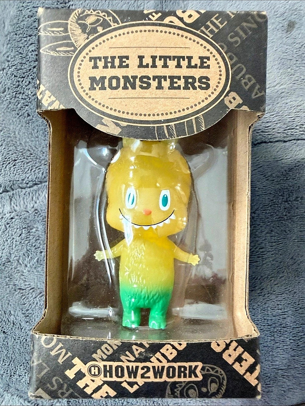 HOW2WORK The Little Monsters Series 2 - Yellow Labubu Yellow & Green Figure